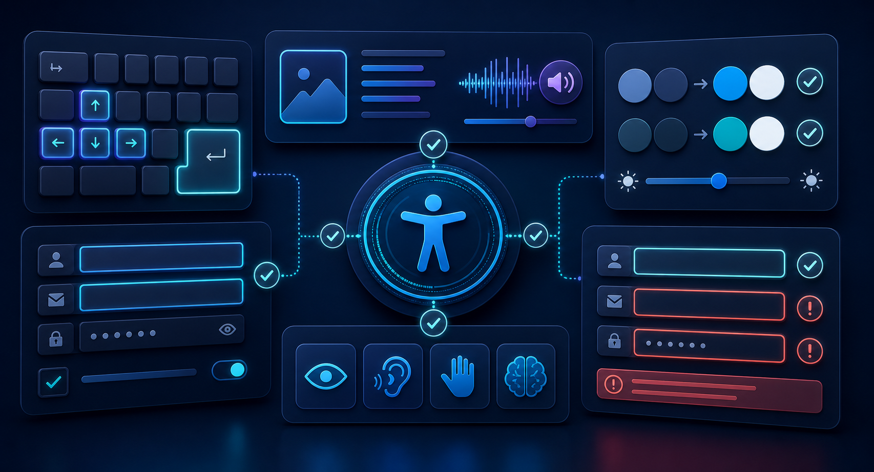 Roadmap-Schaubild für Accessibility, Compliance und Softwarequalität